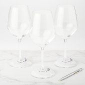 Round Wine Glass Tags, Standard Matte (Set)