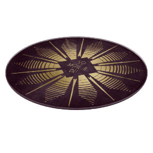 Create Your Own Wine & Gold Mandala Cutting Board