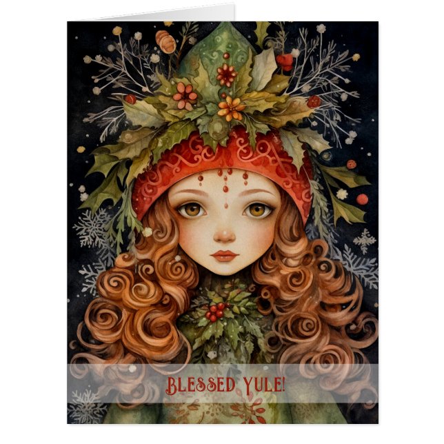 Create Your Own Winter Solstice Forest Witch (Front)