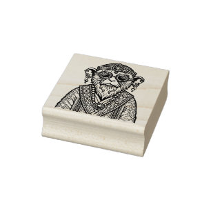Create Your Own Wise Old Monkey Rubber Stamp