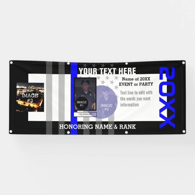 Create Your Own with 3 images and 6 lines of text Banner (Horizontal)