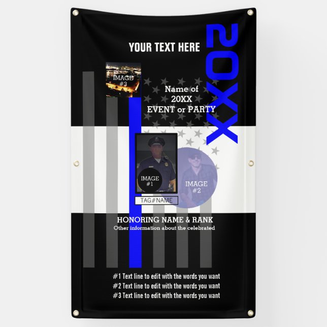 Create Your Own with 3 images and 9 lines of text Banner (Vertical)