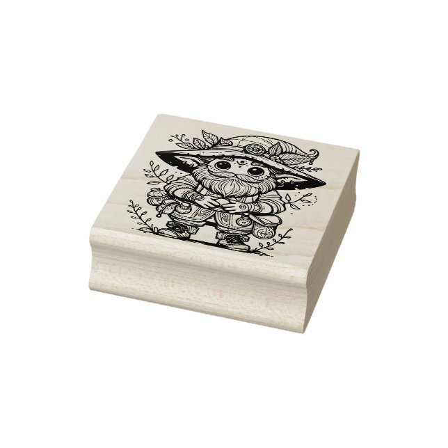 Create Your Own Wizard Gnome Potion Master Rubber Stamp (Stamp)