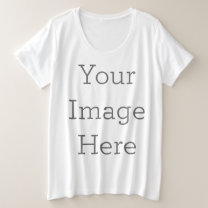 Create Your Own Women's Plus-Size Basic T-Shirt Plus Size T-Shirt