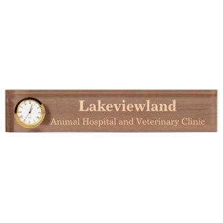 Create Your Own Wood Grain Nameplate With Clock