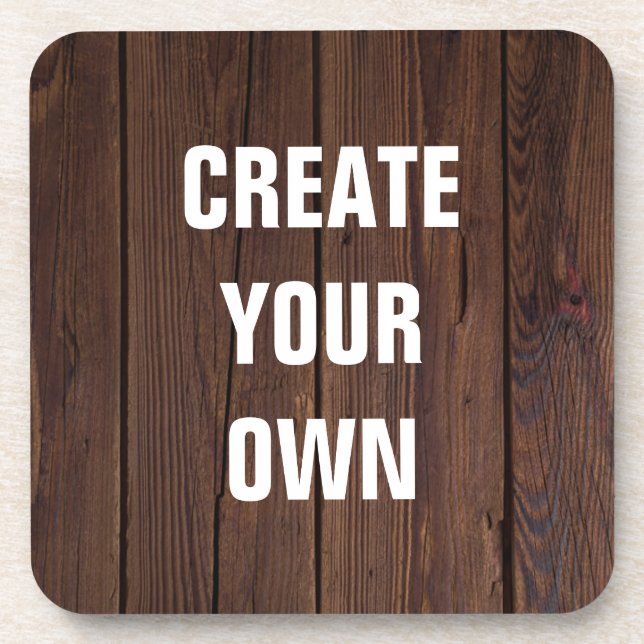 Create Your Own Wooden Floor Look Coaster (Front)