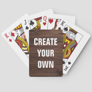 Create Your Own Wooden Floor Look Playing Cards