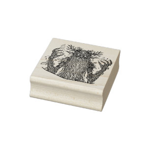 Create Your Own Woodwose Wild Man Rubber Stamp
