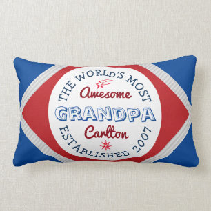 Create Your Own World’s Most Awesome Grandpa Log Lumbar Cushion