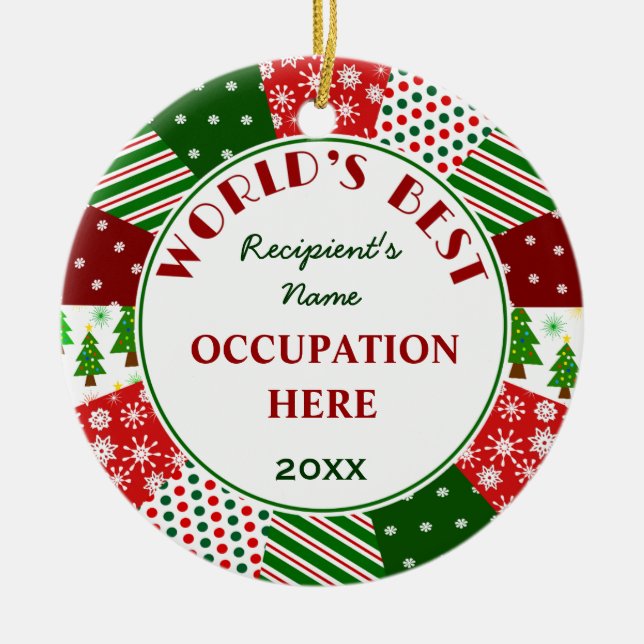 Create Your Own World's Best Ceramic Tree Decoration (Front)