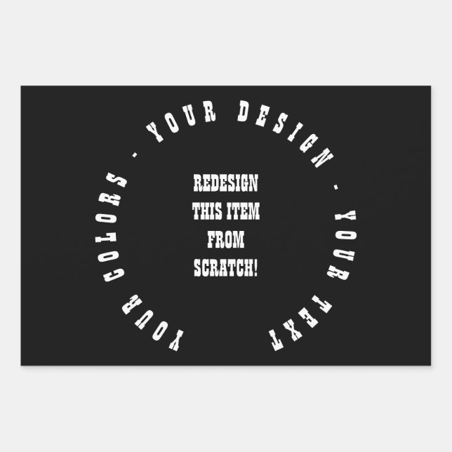 Create Your Own Wrapping Paper Sheet (Front)