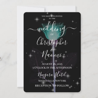 Create Your Own - X-Ray Flower & Stars Invitation
