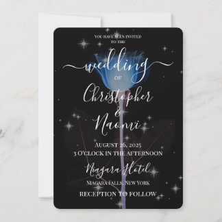 Create Your Own - X-Ray Flower & Stars Invitation