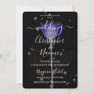 Create Your Own - X-Ray Flower & Stars Invitation