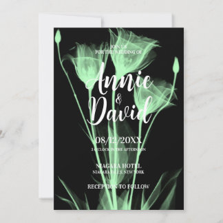 Create Your Own X-Ray Flower Trio Wedding Invitation