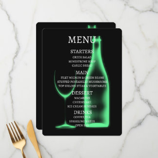 Create Your Own X-Ray Wine Glass & Bottle Menu