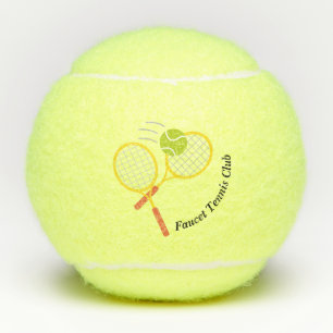 Create Your Own Yellow Black Creative Club Logo Tennis Balls