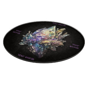 Create Your Own Yellow Crystals Glass Altar Board