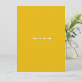 Create Your Own Yellow Custom Design