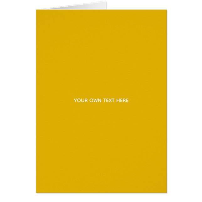 Create Your Own Yellow Custom Design (Front)