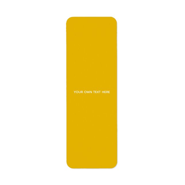 Create Your Own Yellow Custom Design (Front)