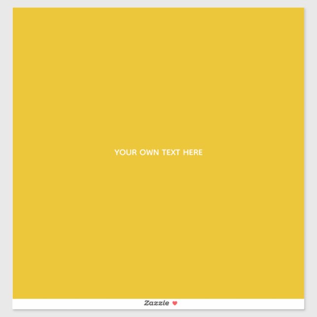 Create Your Own Yellow Custom Design (Sheet)