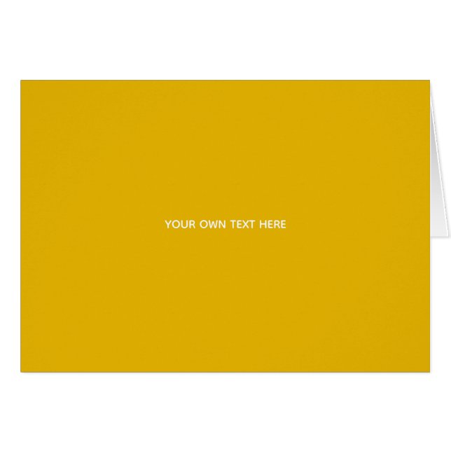 Create Your Own Yellow Custom Design (Front Horizontal)