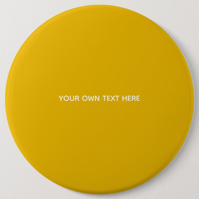 Create Your Own Yellow Custom Design 6 Cm Round Badge (Front)