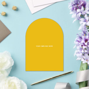 Create Your Own Yellow Custom Design Acrylic Invitations