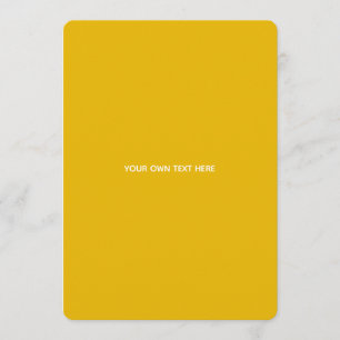 Create Your Own Yellow Custom Design Advice Card