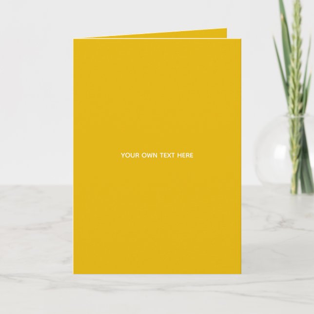 Create Your Own Yellow Custom Design Announcement (Front)
