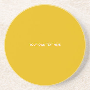 Create Your Own Yellow Custom Design Coaster