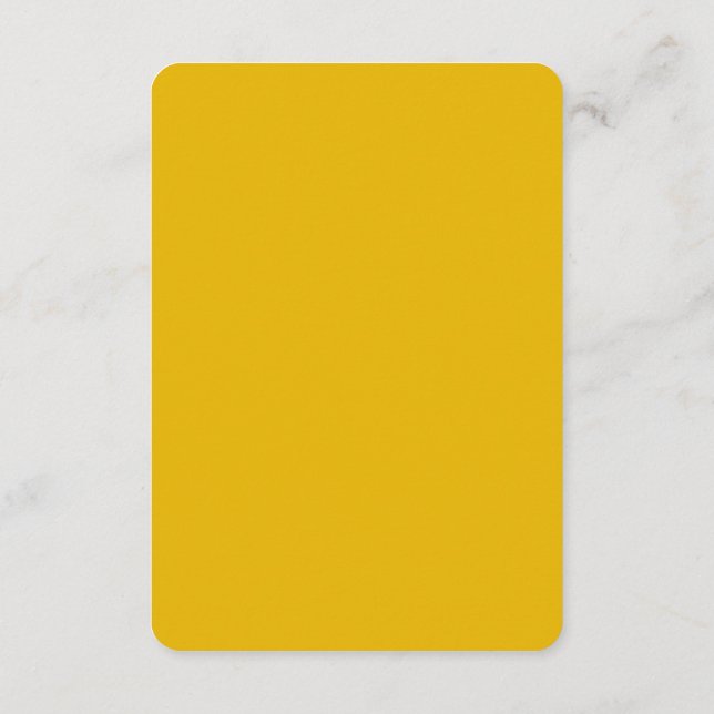 Create Your Own Yellow Custom Design Enclosure Card (Back)