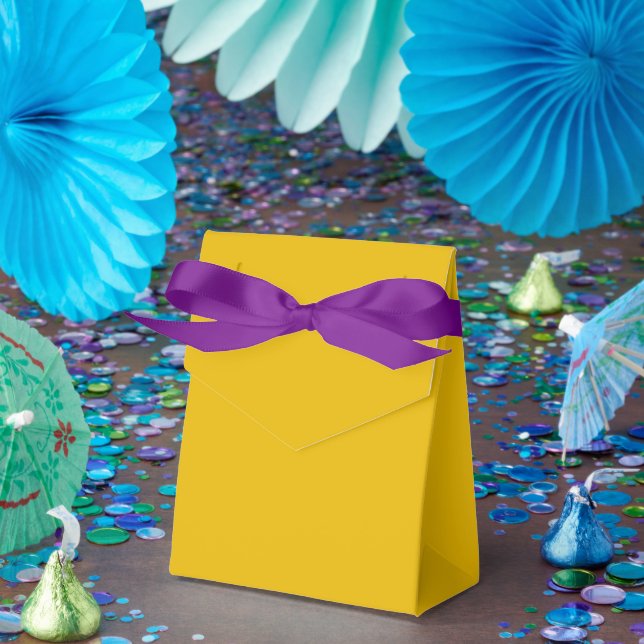 Create Your Own Yellow Custom Design Favour Box (Party)