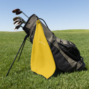 Create Your Own Yellow Custom Design Golf Towel
