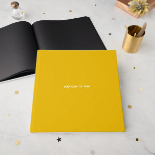 Create Your Own Yellow Custom Design Guest Book