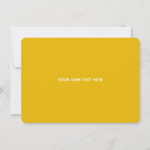 Create Your Own Yellow Custom Design Holiday Card