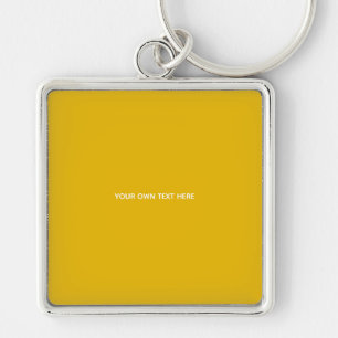 Create Your Own Yellow Custom Design Key Ring