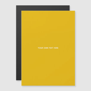 Create Your Own Yellow Custom Design Magnetic Invitation