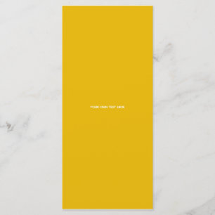 Create Your Own Yellow Custom Design Menu