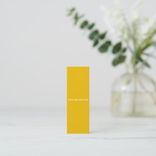 Create Your Own Yellow Custom Design Mini Business Card