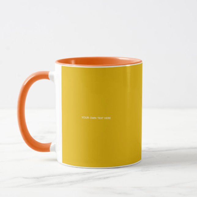 Create Your Own Yellow Custom Design Mug (Left)