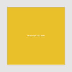 Create Your Own Yellow Custom Design Name Tag
