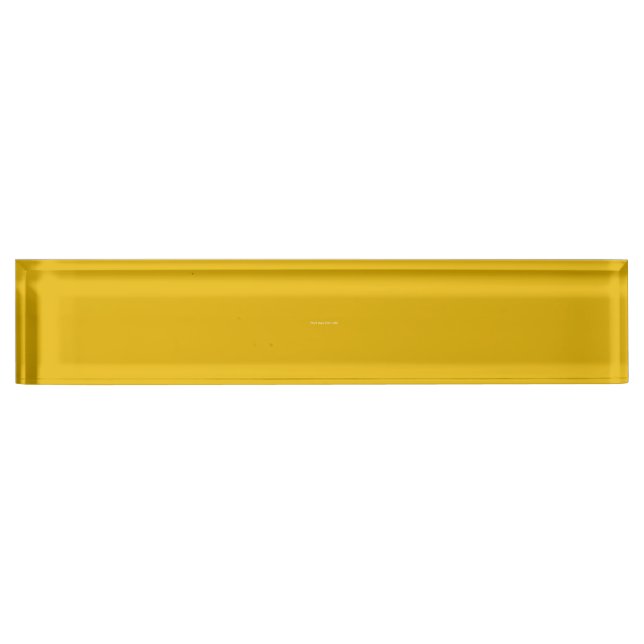 Create Your Own Yellow Custom Design Nameplate (Front)