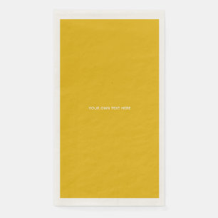 Create Your Own Yellow Custom Design Napkin