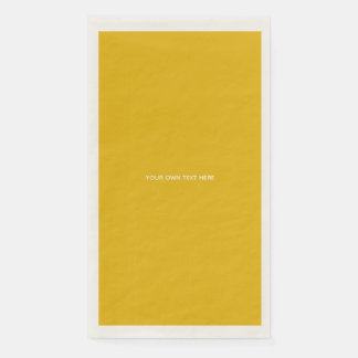 Create Your Own Yellow Custom Design Napkin