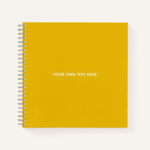 Create Your Own Yellow Custom Design Notebook