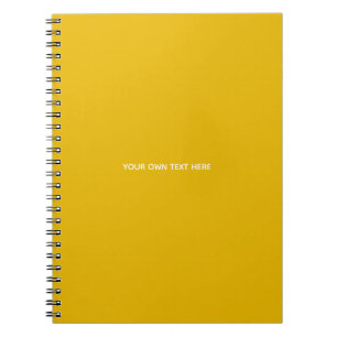 Create Your Own Yellow Custom Design Notebook