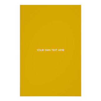 Create Your Own Yellow Custom Design Poster
