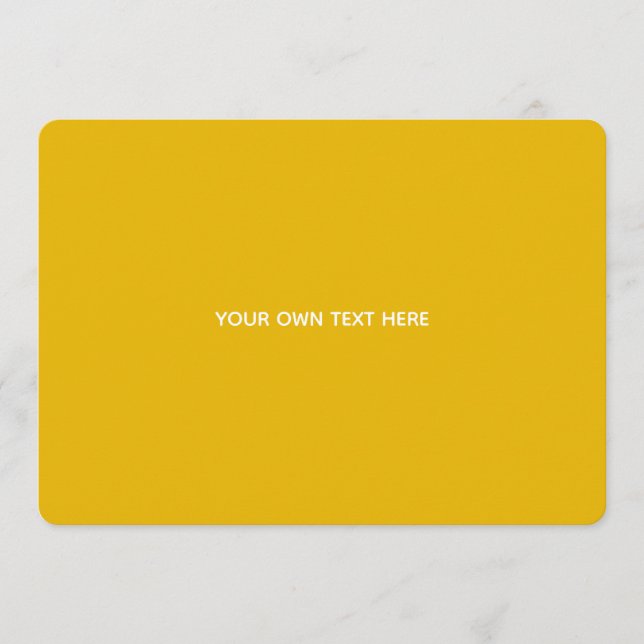 Create Your Own Yellow Custom Design Programme (Front)